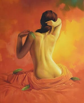 Oil Painting of Indian Woman