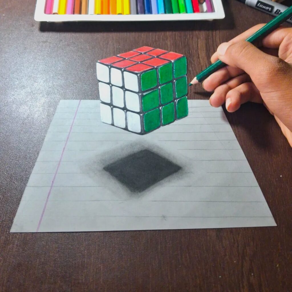 3D Pencil Drawing by Farruartist