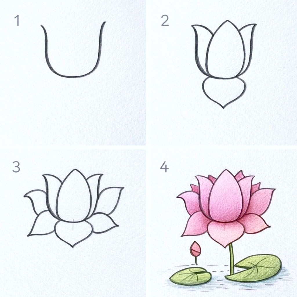 How to Draw a Lotus