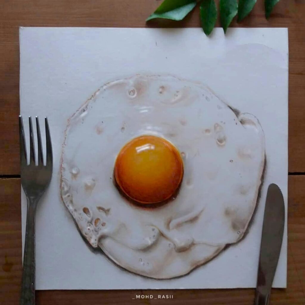 Realistic 3D Pencil Drawing by Mohd Razzi