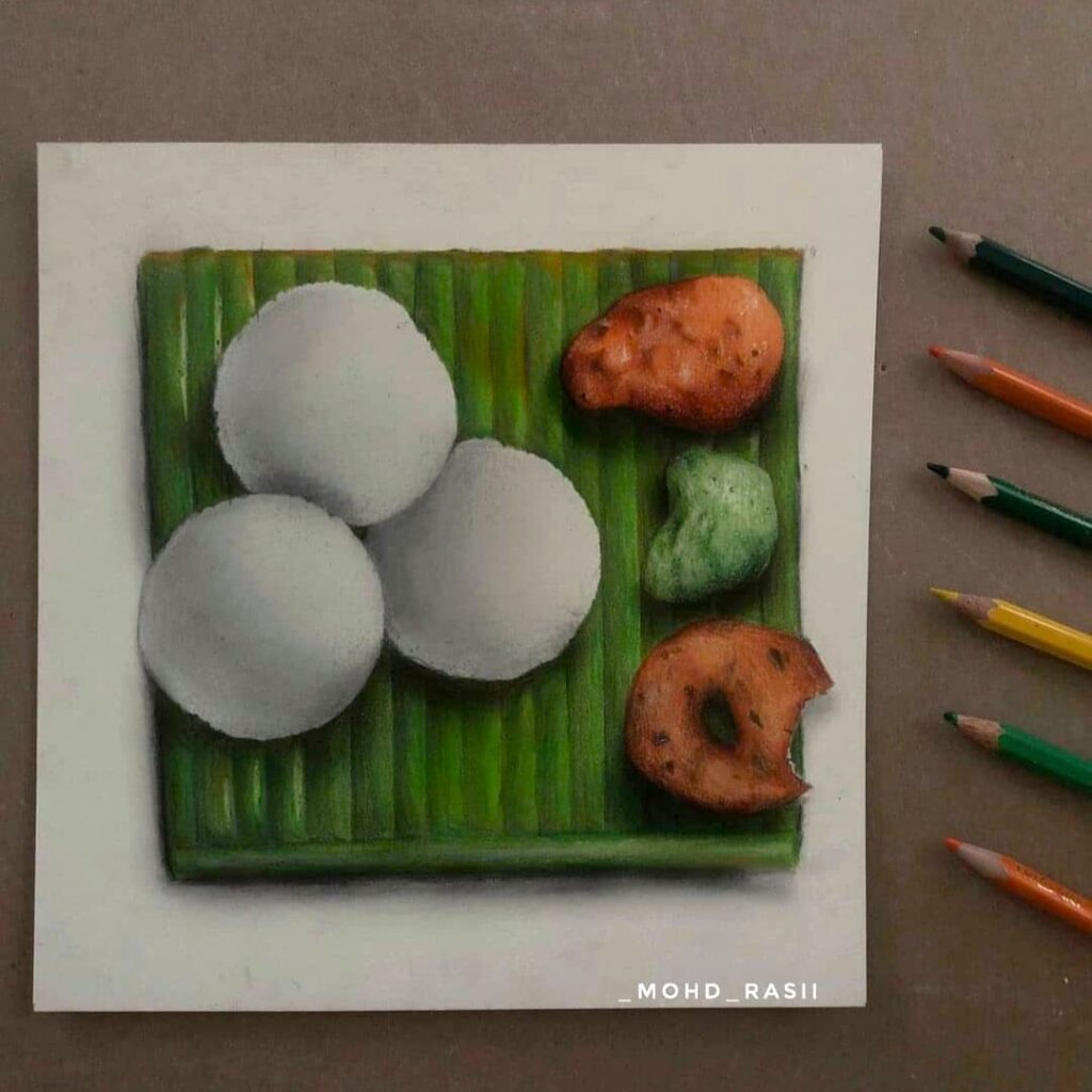 Realistic 3D Pencil Drawing by Mohd Razzi