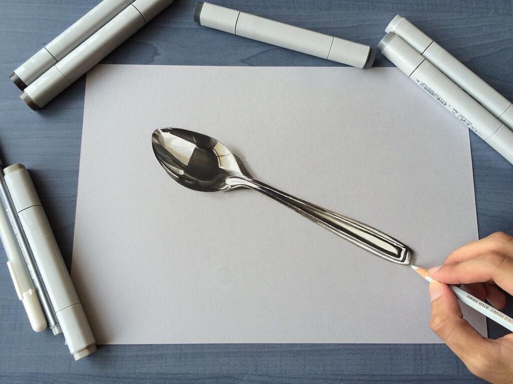Realistic 3d pencil drawing by Sushant rane (1)