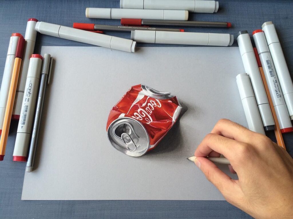 Realistic 3d pencil drawing by Sushant rane