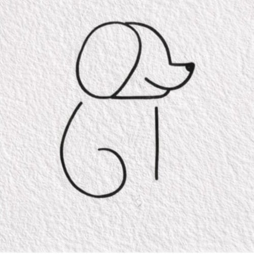How to draw a dog