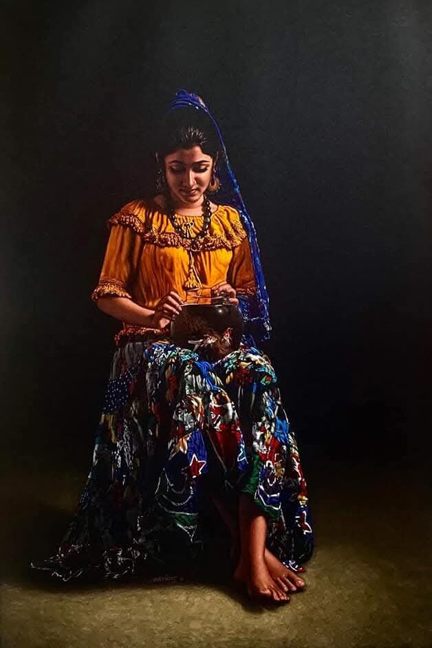 Hyper realistic pencil drawing by Shashikant Dhotre