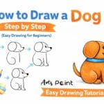 How to draw a dog step by step easy drawing for beginners tutorial