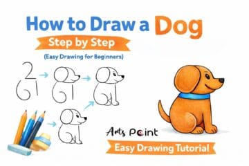 How to draw a dog step by step easy drawing for beginners tutorial