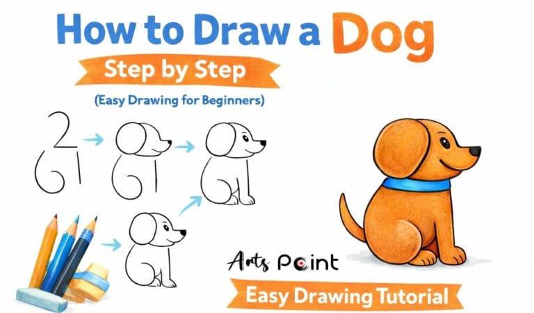 Top-5 Easy Drawing tricks : How to Draw a Dog Step by Step