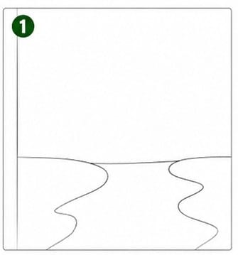 Step-1 Easy Scenery Drawing