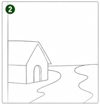 Step-2 Easy Scenery Drawing