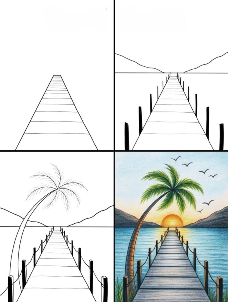 Easy Scenery Drawing for Beginners