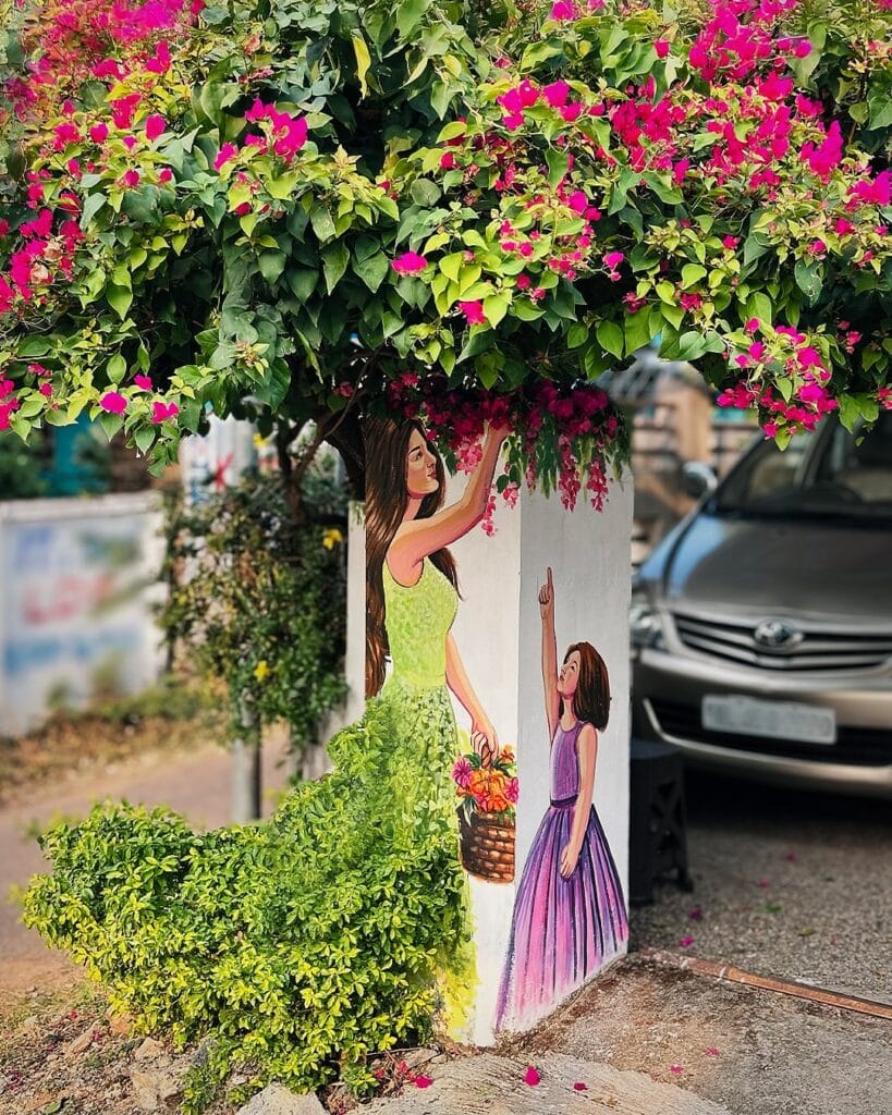 Street Wall Paintings by Artist Nishad